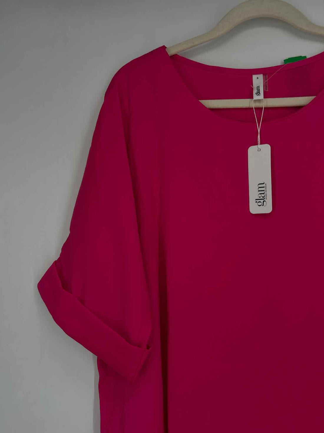 Glam Size S Hot Pink NWT Short Sleeve