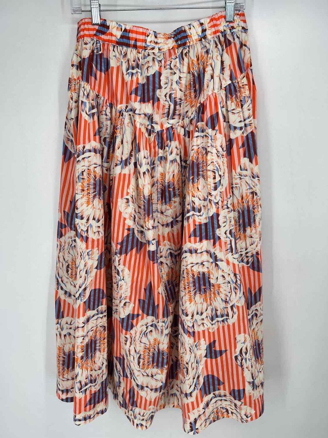 By Anthropologie Size S Orange Floral Skirts