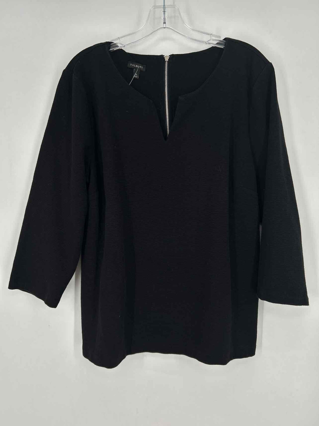 Talbots Size XL Black Long Sleeve