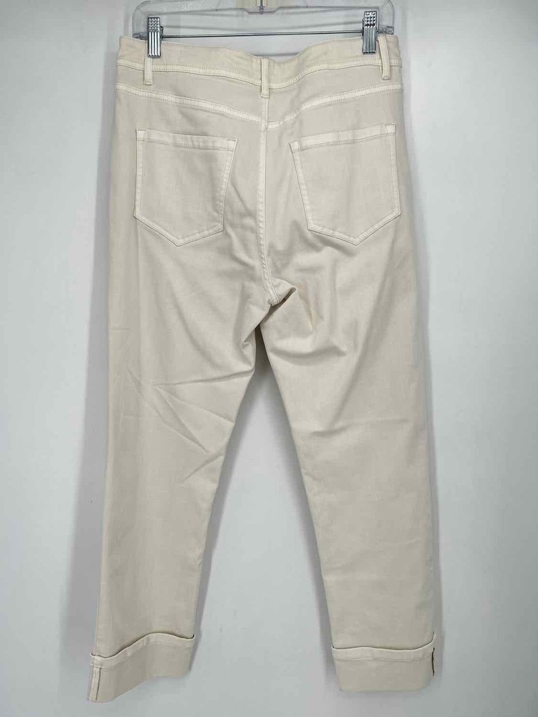 J Jill Size 8R White Denim Pants