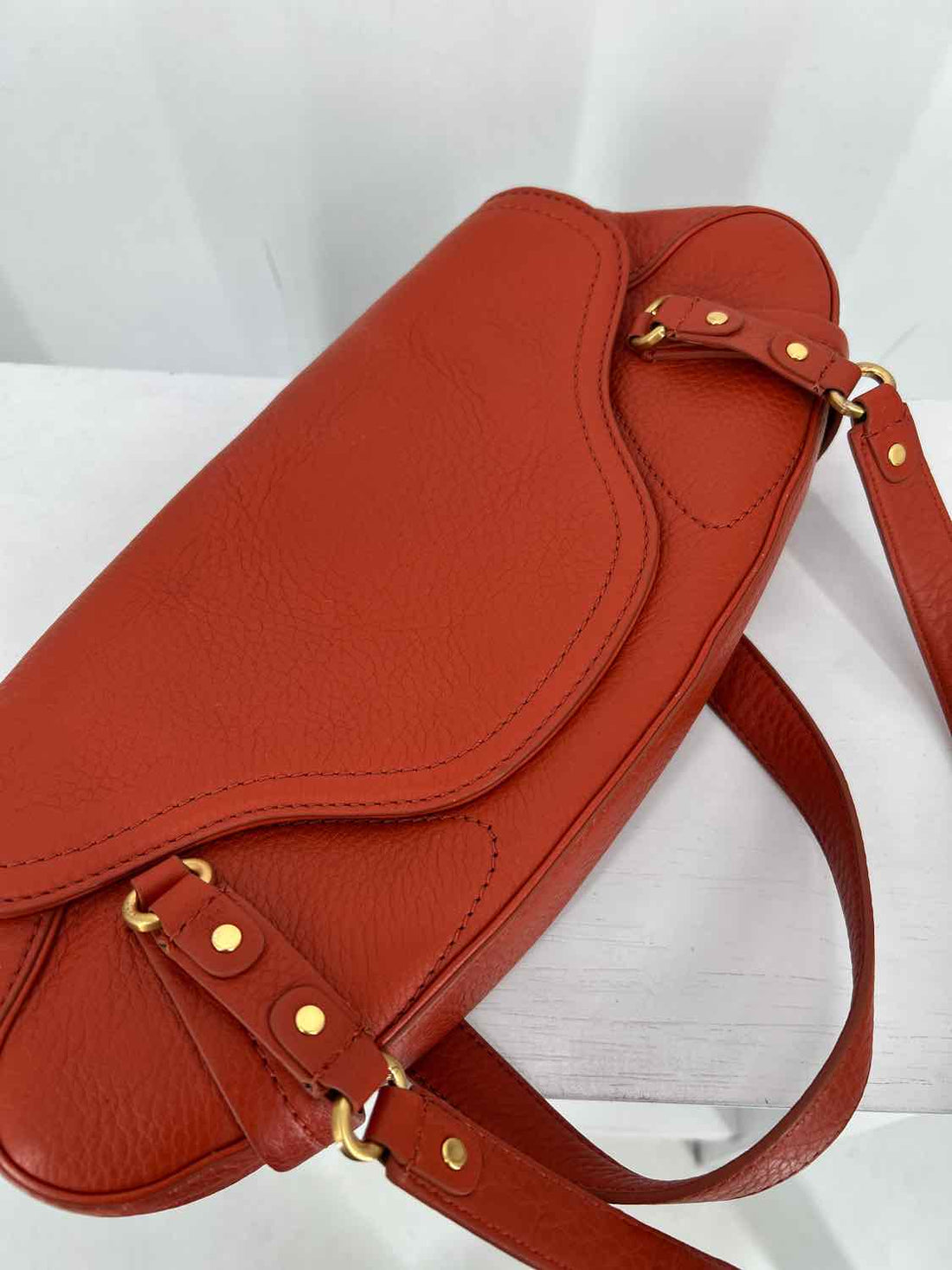 Cole Haan Dark Orange Shoulder Purse