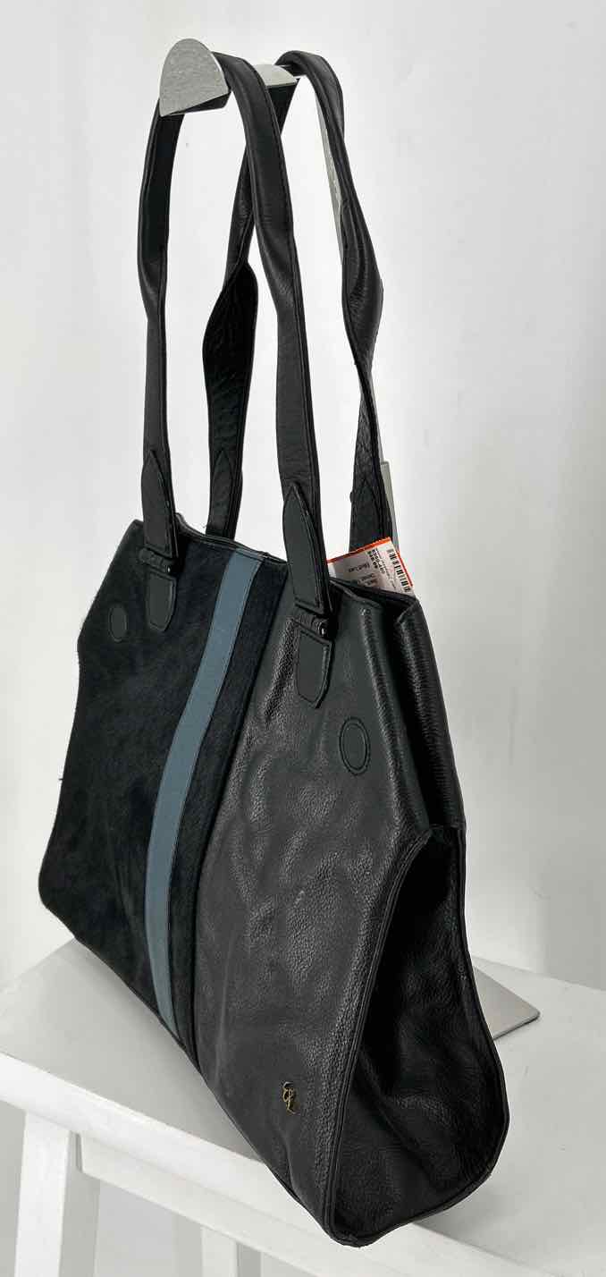 Elliott Luca Black Leather & Calf Hair Pre Owned Tote