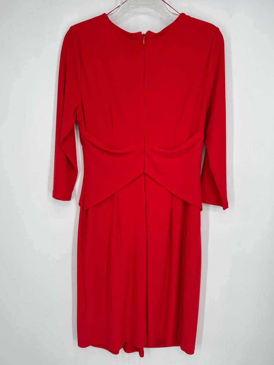 Saks 5th Ave Size 10 Red Long Sleeve Dress