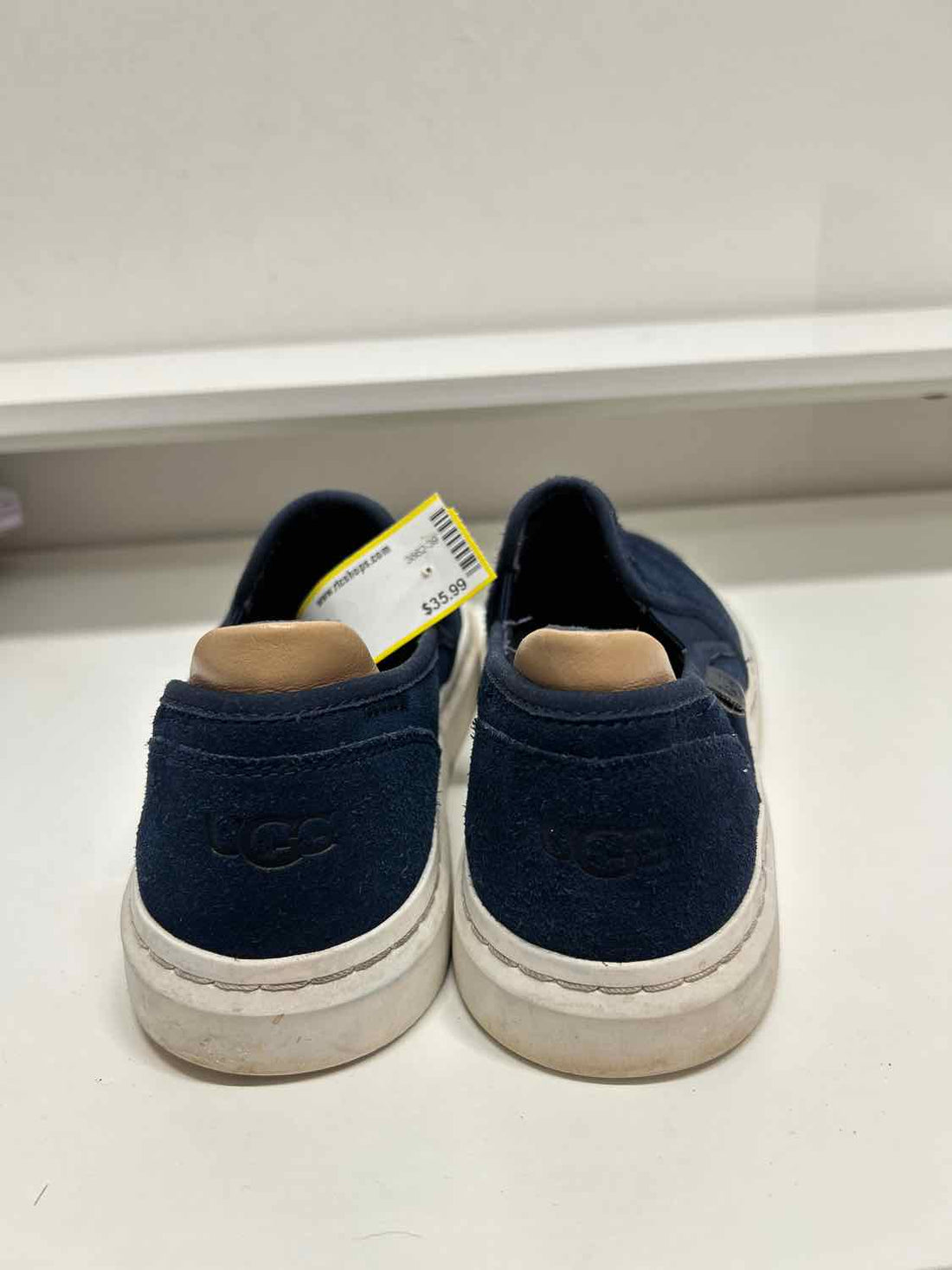 Ugg Women Size 7.5 Navy Suede Sneakers