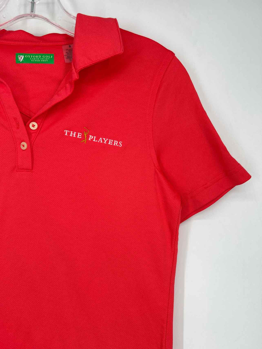 Oxford Golf Size S Red Short Sleeve