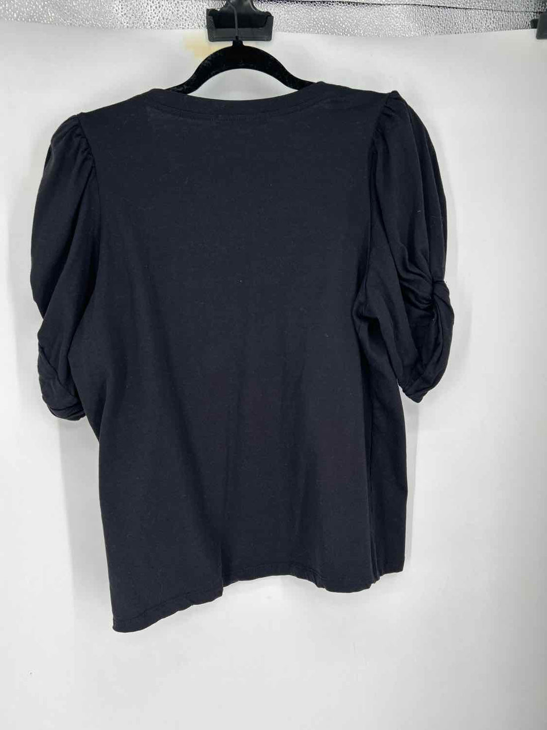 7 For All Mankind Size L Black Short Sleeve