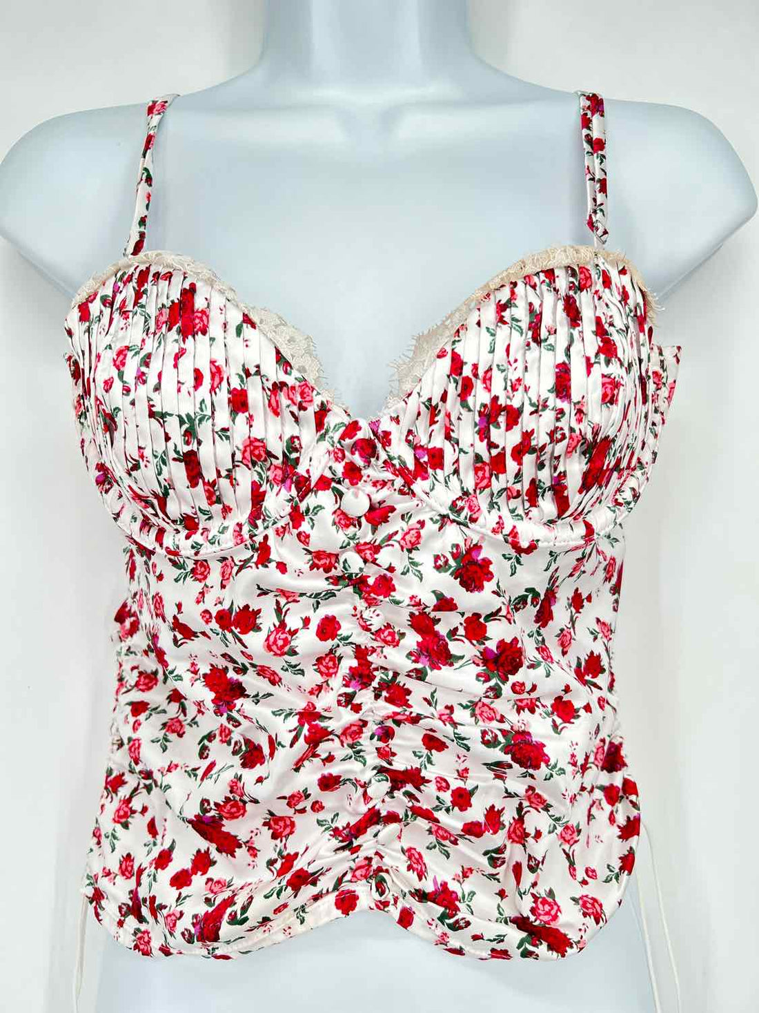 For Love & Lemons Size M White Floral Sleeveless