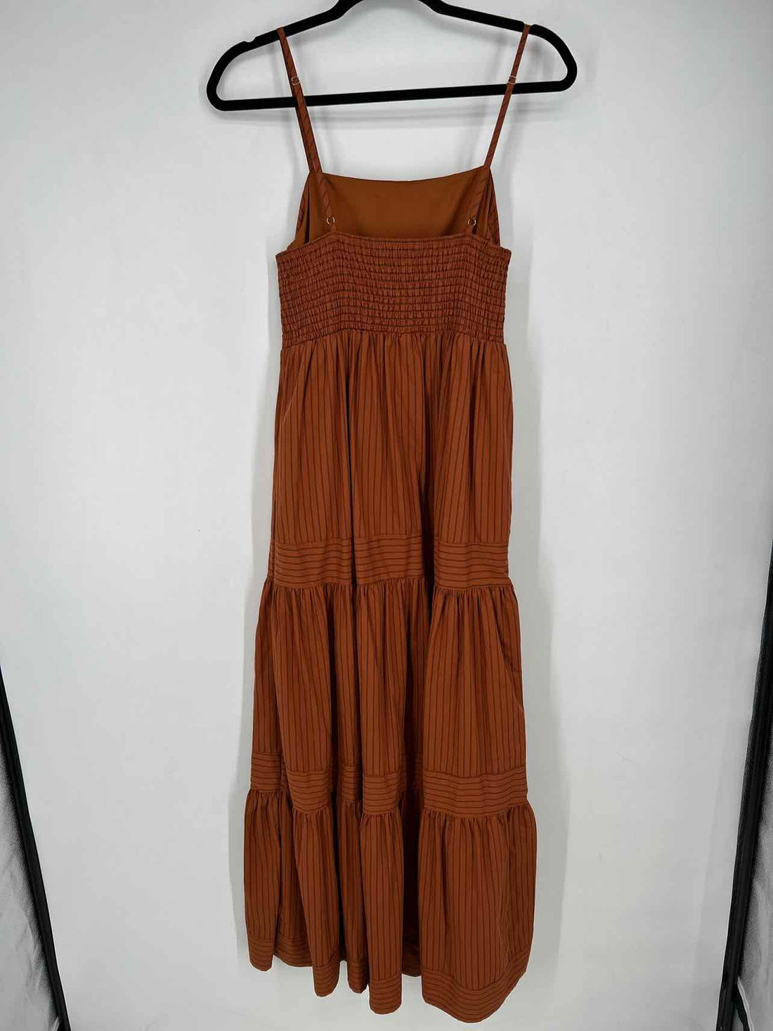 Meet Me In Santorini M Brown & Black Striped New Boutique Dress