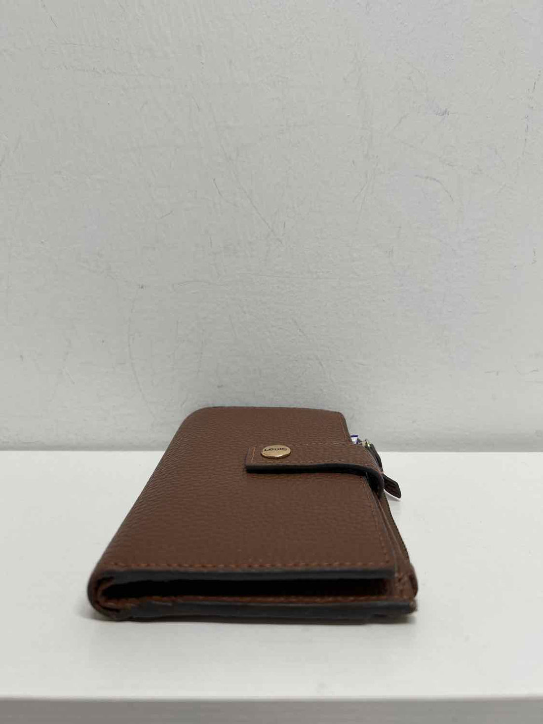 Lodis Brown Pebbled Leather Excellent Condition Wallet