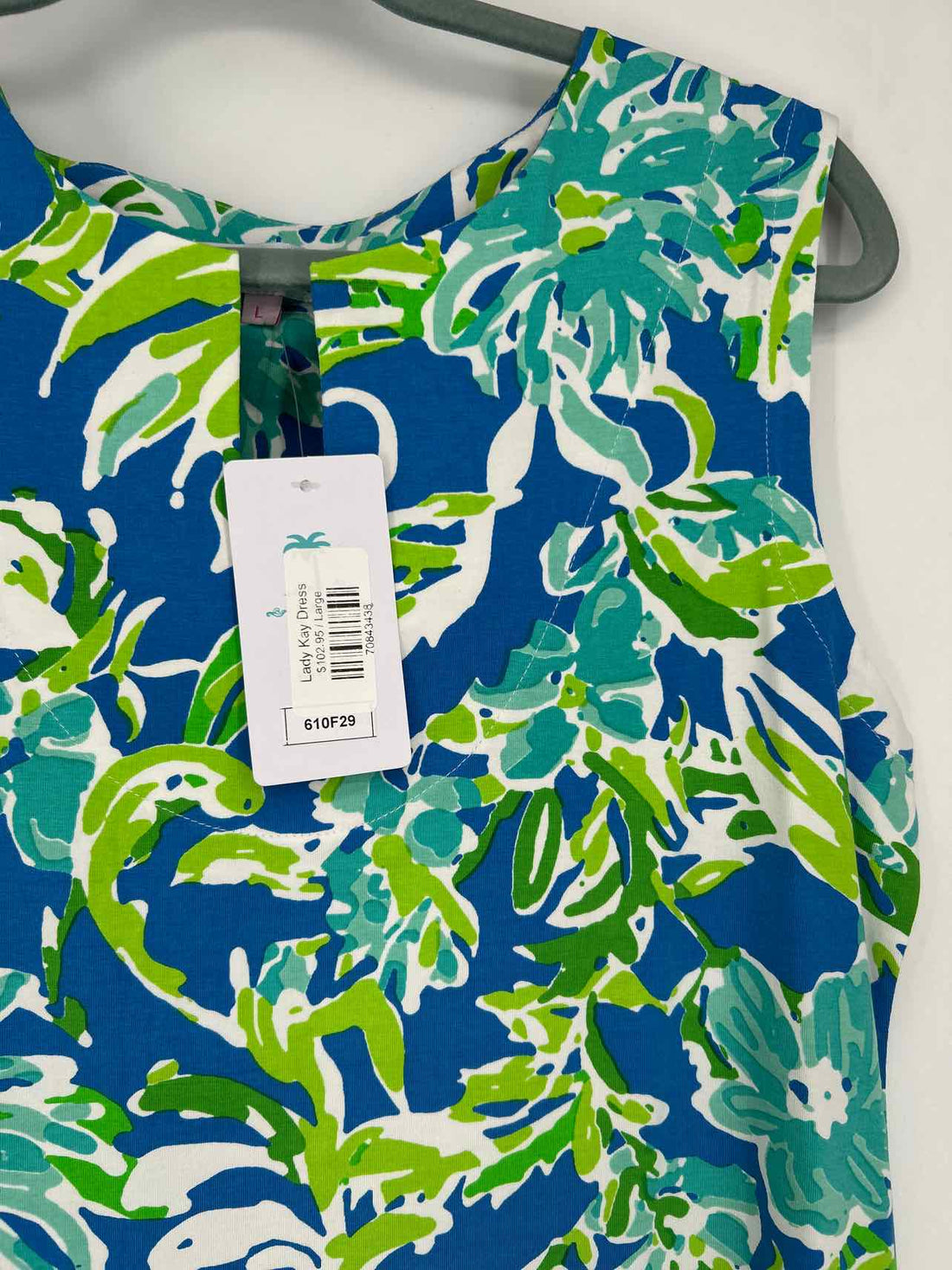 Tabi Size L Blue Print NWT Dress