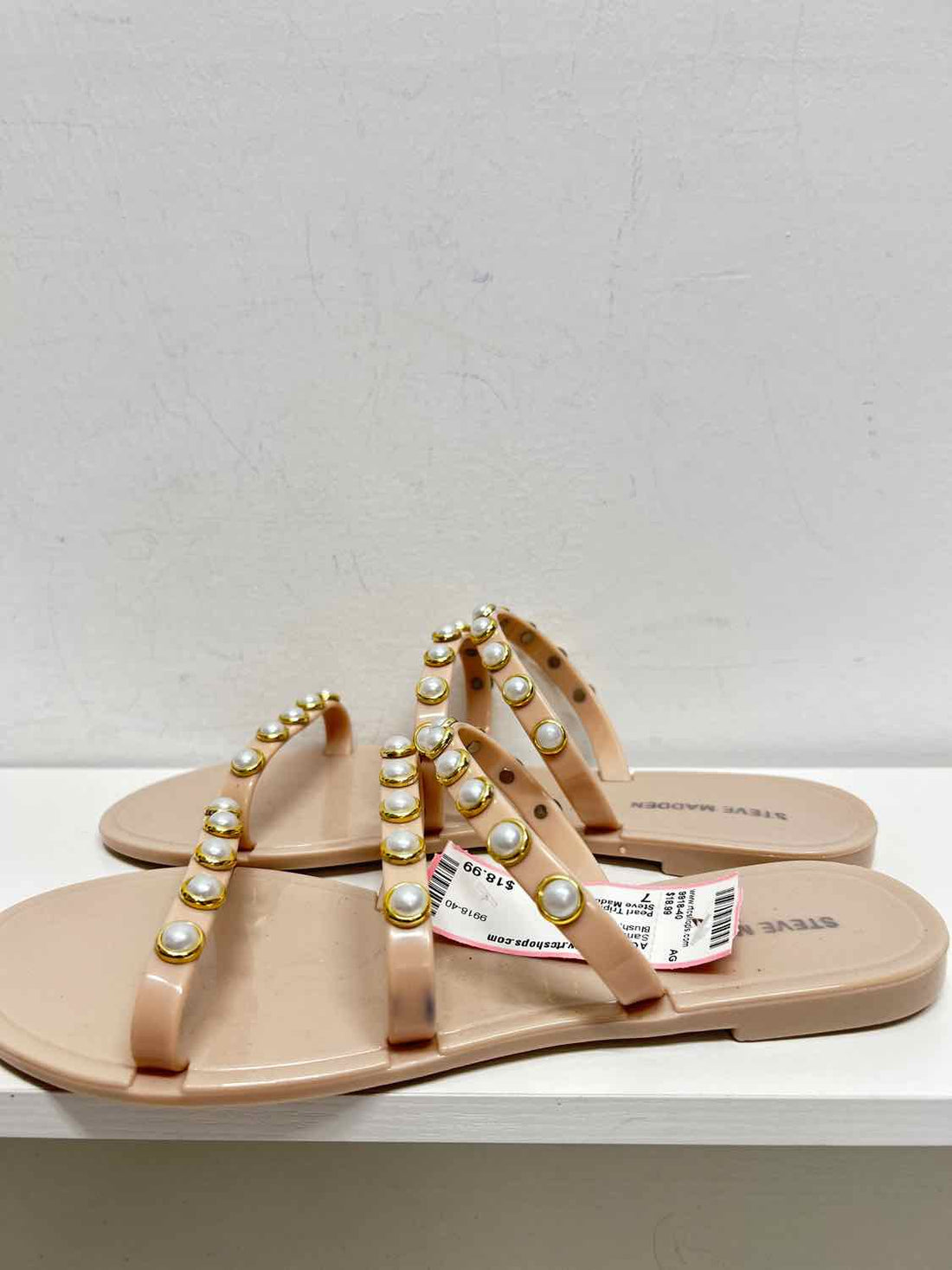Steve Madden Women Size 7 Blush Jelly Sandals