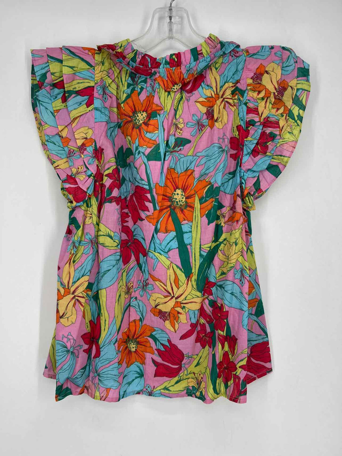 Avara Size XS Pink Floral NWT Short Sleeve