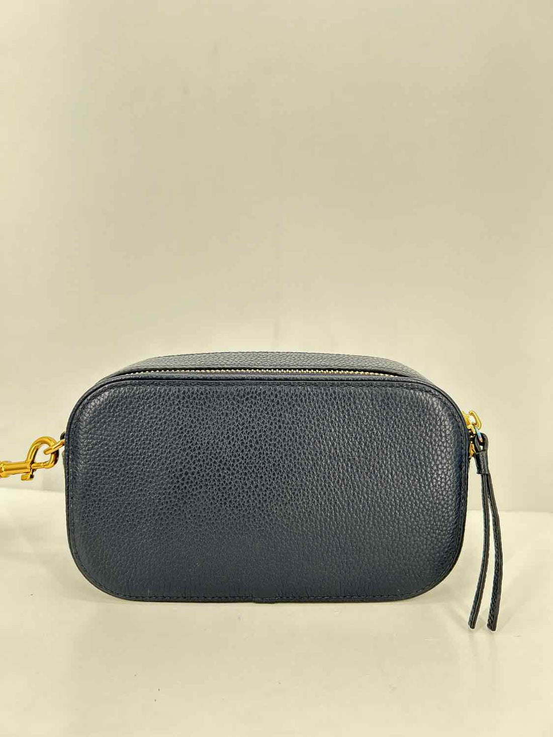 Tory Burch Navy Pebbled Leather Crossbody