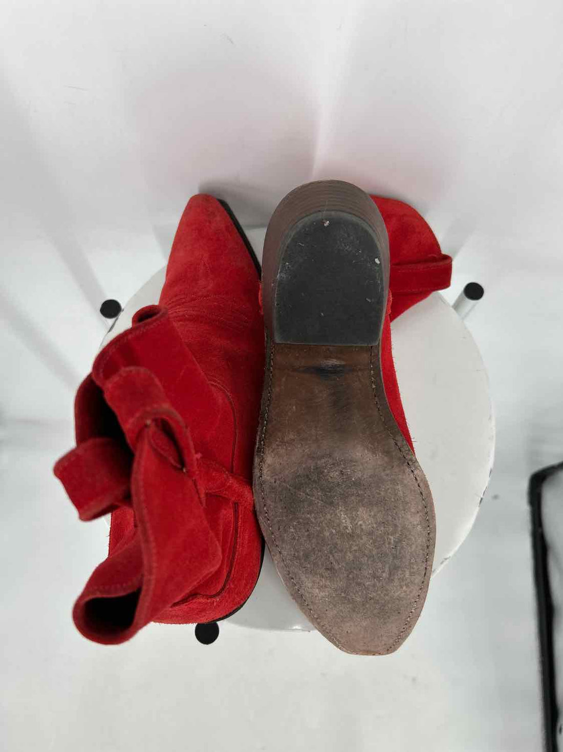 Lucchese Women Size 8 Red Elena Cowboy Bootie