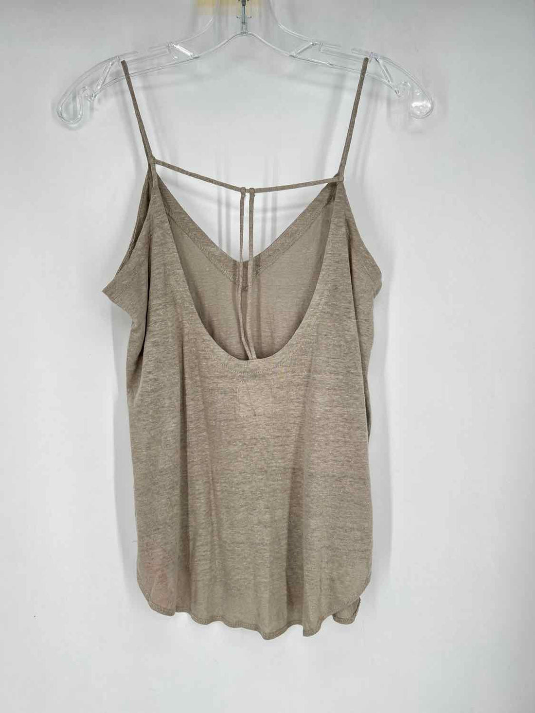 Chaser Size S Brown Linen Tank Top