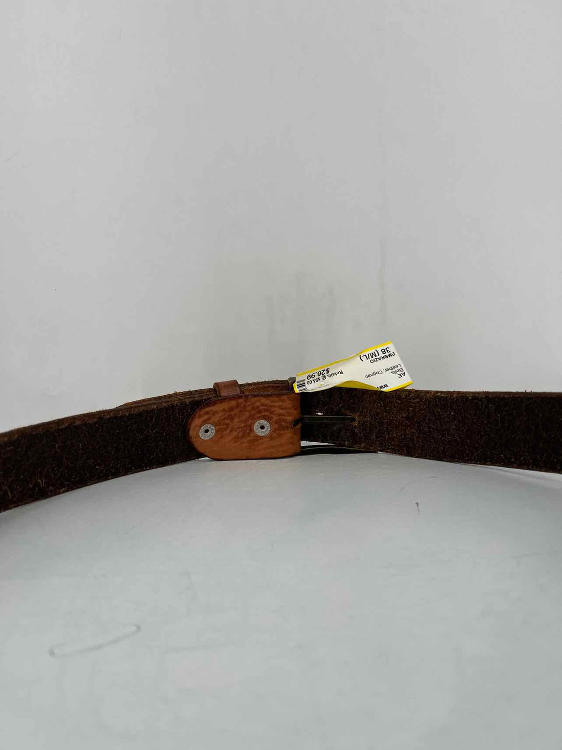 EMBRAZIO Size 38 (M/L) Leather Cognac Belts