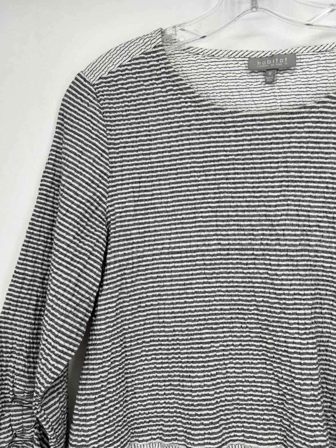 Habitat Size M Grey stripe Long Sleeve