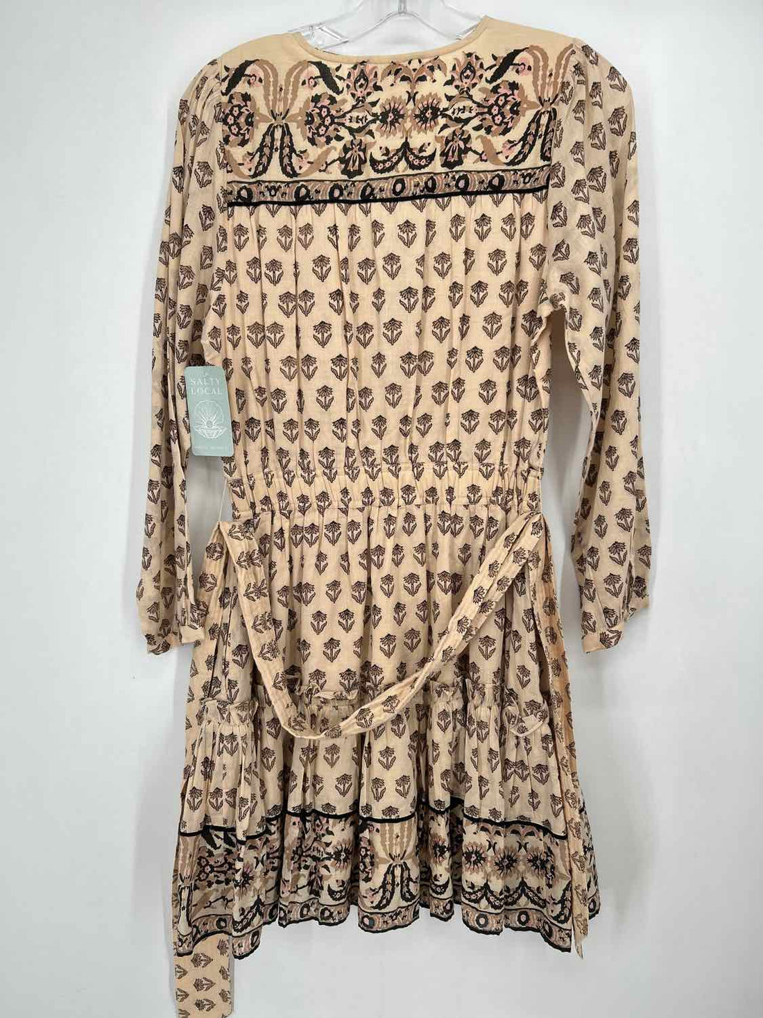 Cleobella S Beige & Tan Floral NWT Boutique Dress