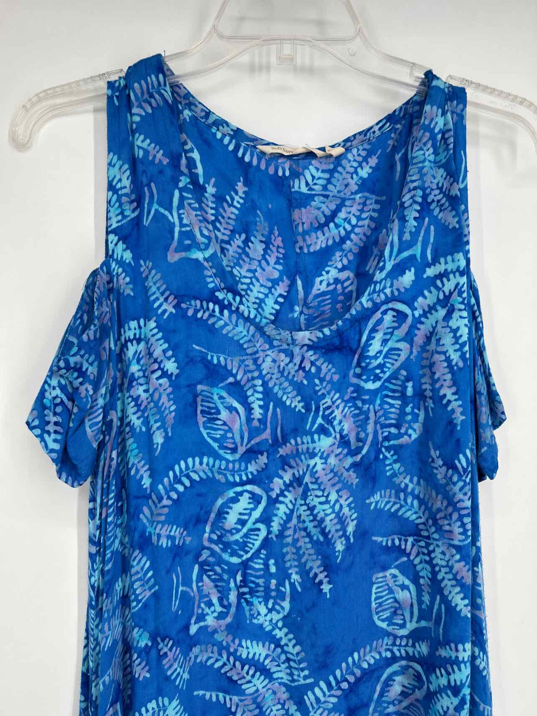 Soft Surroundings Size S Blue Print Dress