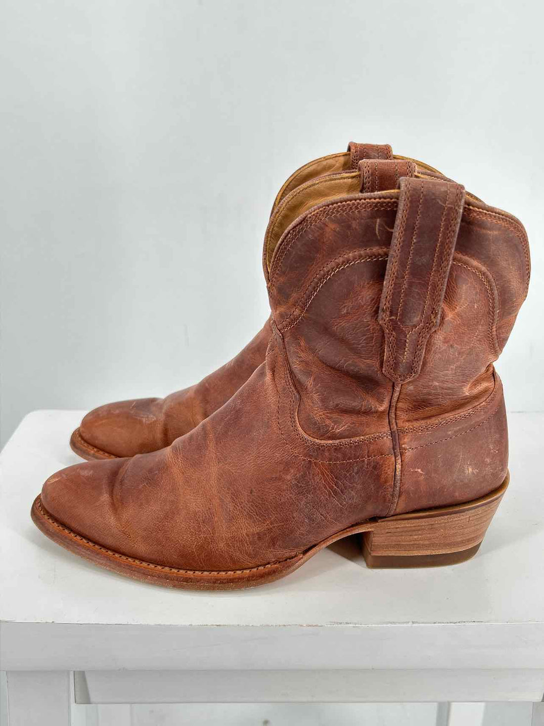 Tecovas Women Size 7 Brown Cowboy Boot