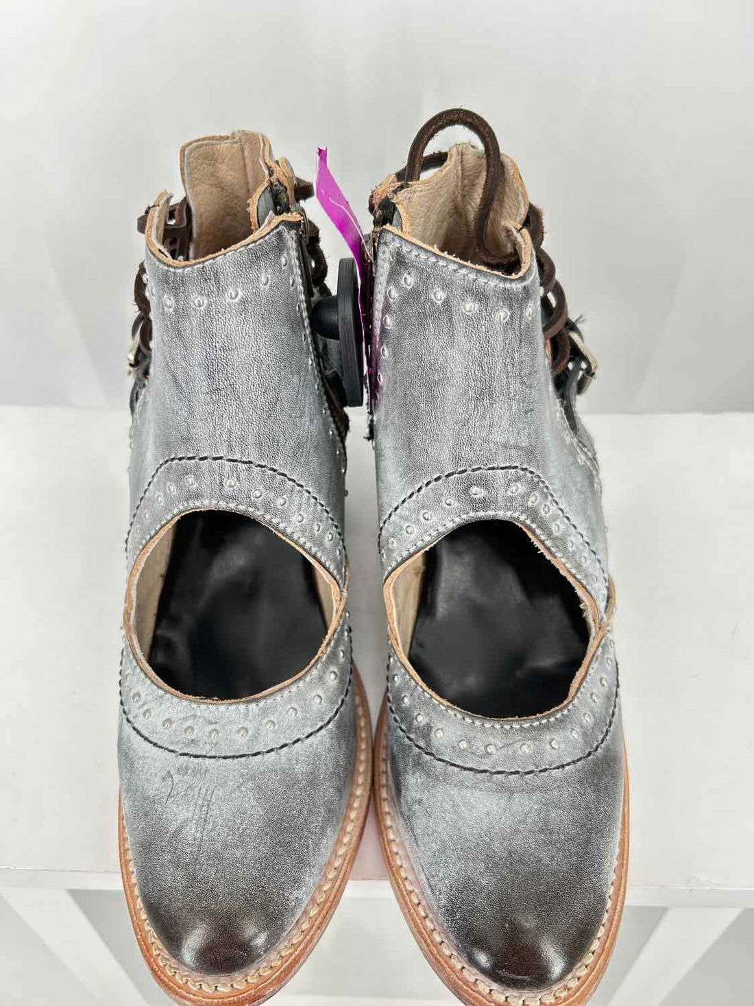 Freebird Women Size 8 Gray New Leather Ankle Boot
