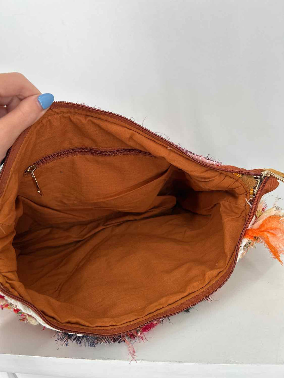 Handmade Multi Color Mixed Media Pre Owned Crossbody