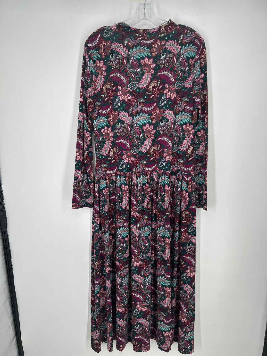 Loft Size L Teal & Purple Print NWT Dress