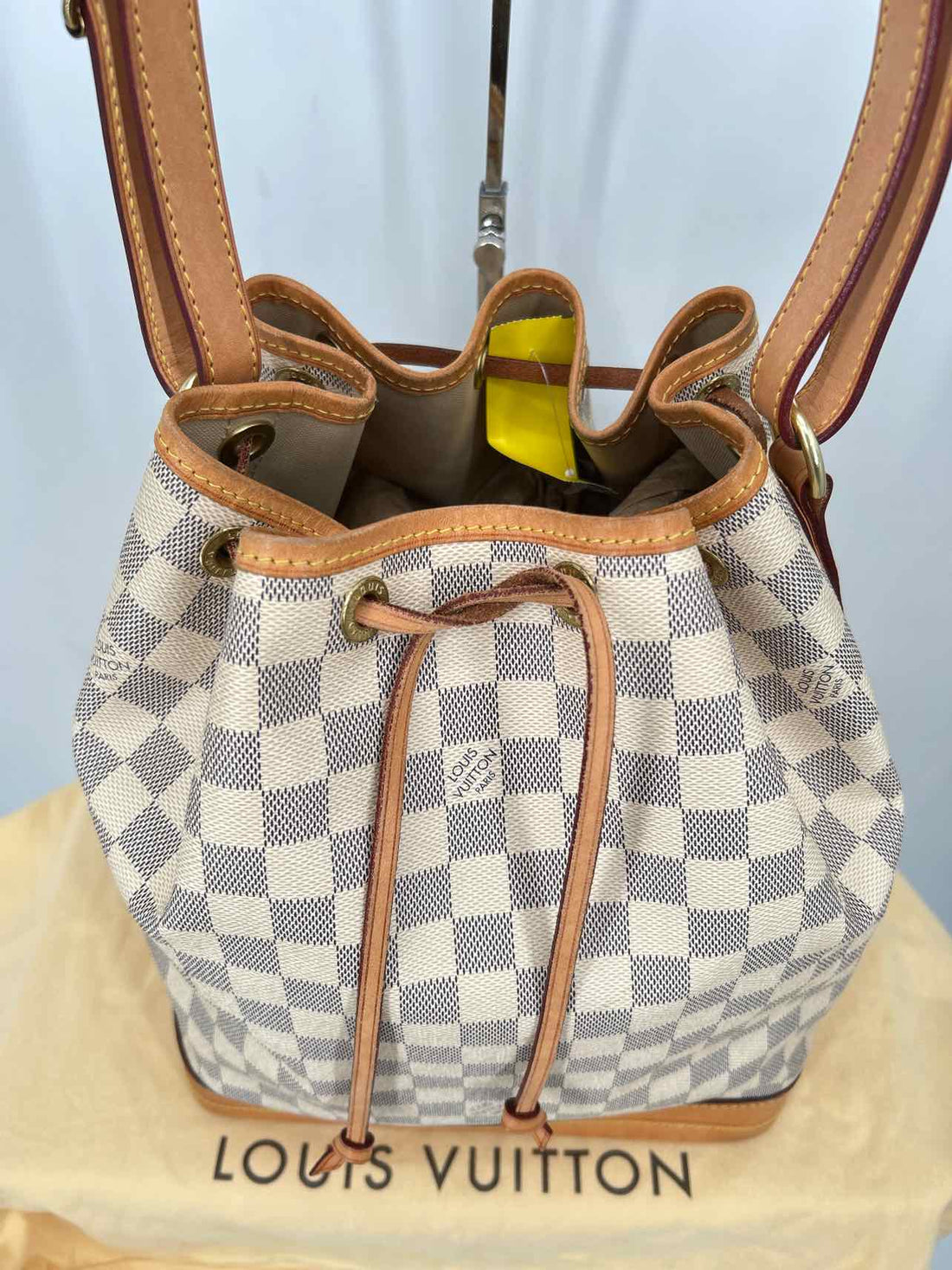 Louis Vuitton Noe GM  Damier Azur Leather & Coated Canvas LUXURY