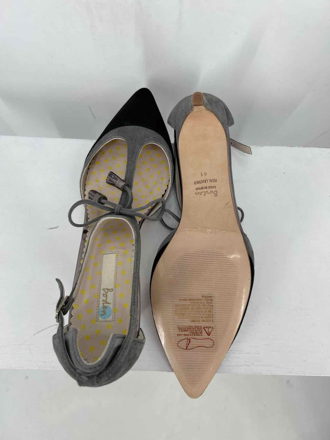 Boden Women Size 41 Black & Gray Like New Alice Heels