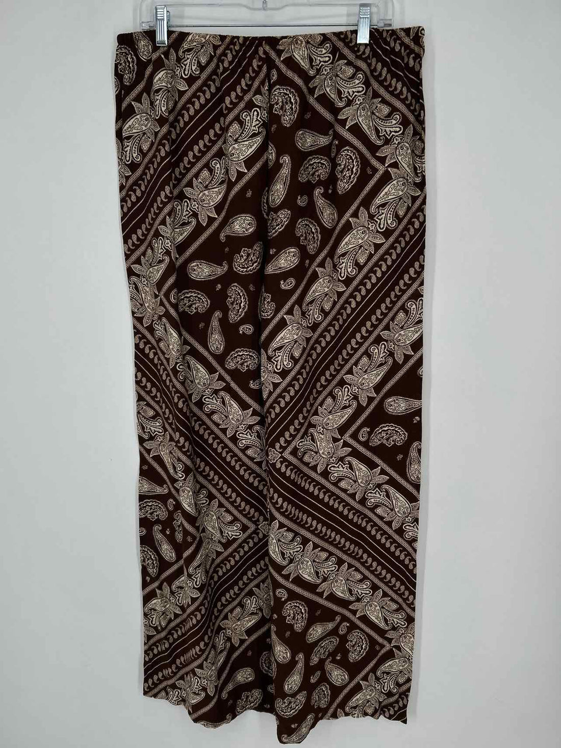 MNG Size L Brown Paisley Pants