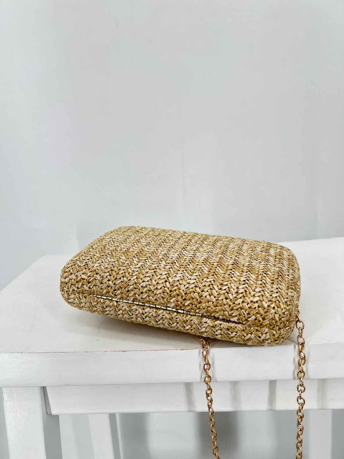 Shiraleah Natural & gold Straw Crossbody