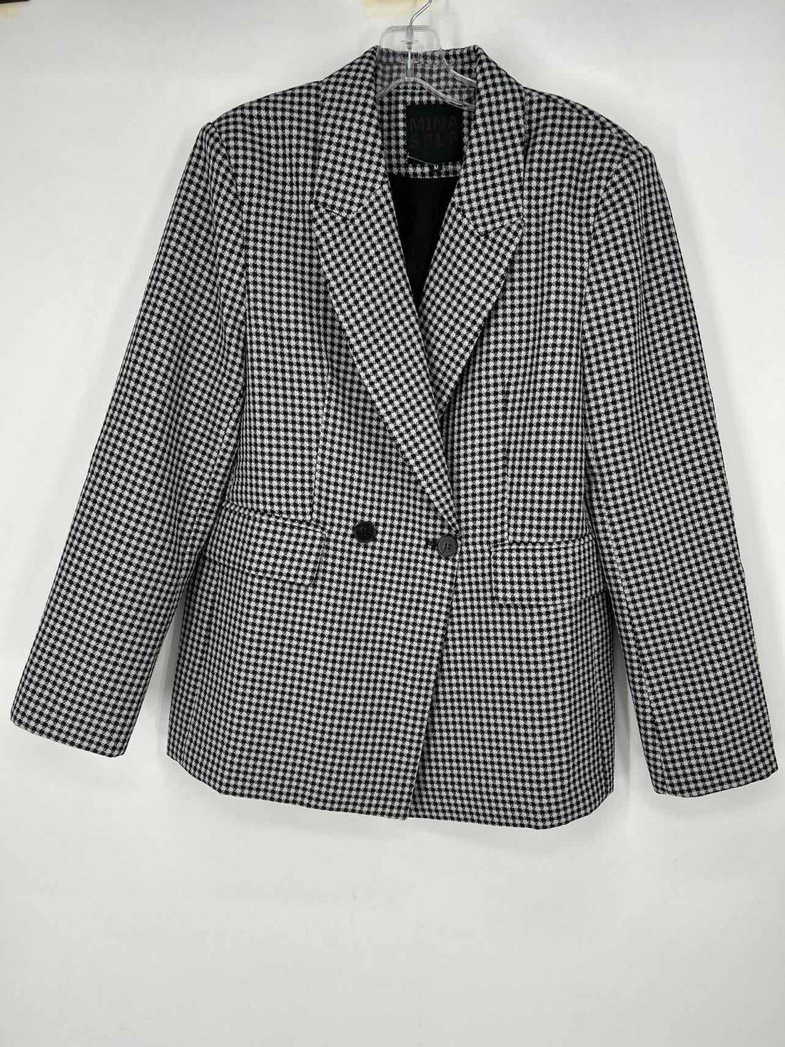 Mina Self Size M Black & White Blazer