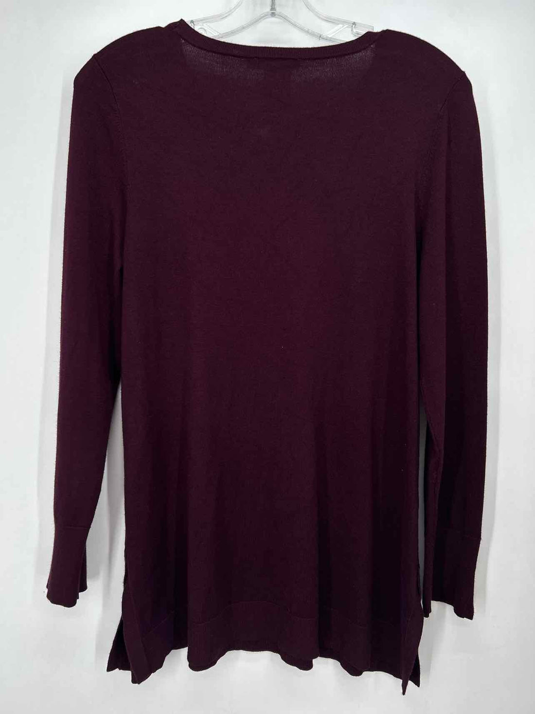 Chicos Size 1(M) Dark Burgundy Sweater