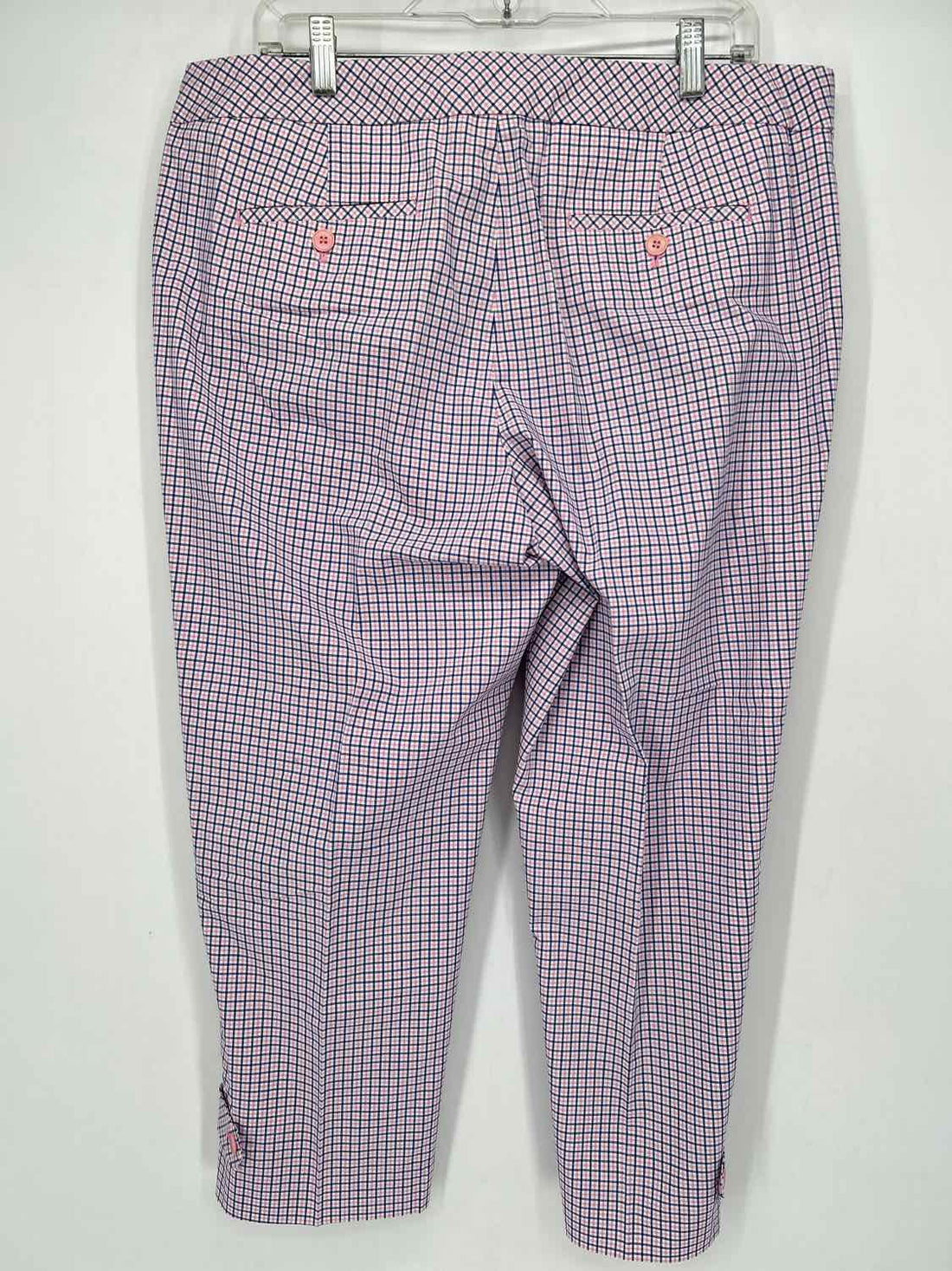 Talbots Size 14 Pink White & Navy NWT Signature Pants