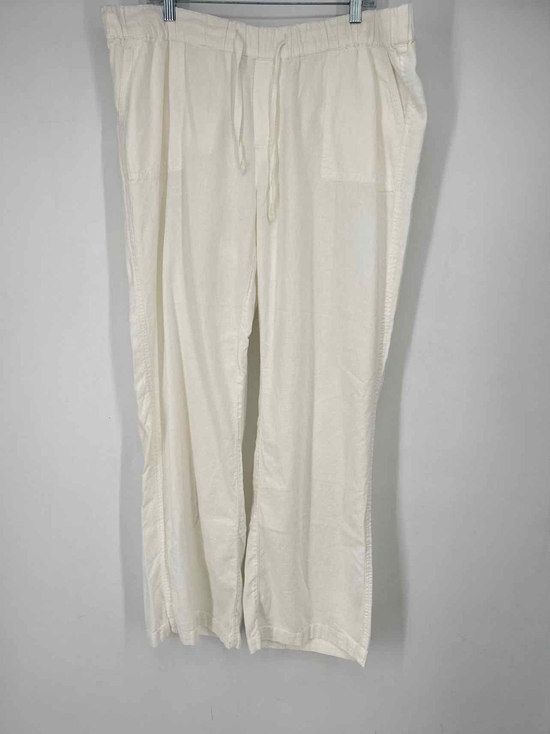 Caslon Size XL White Linen/Rayon Pants