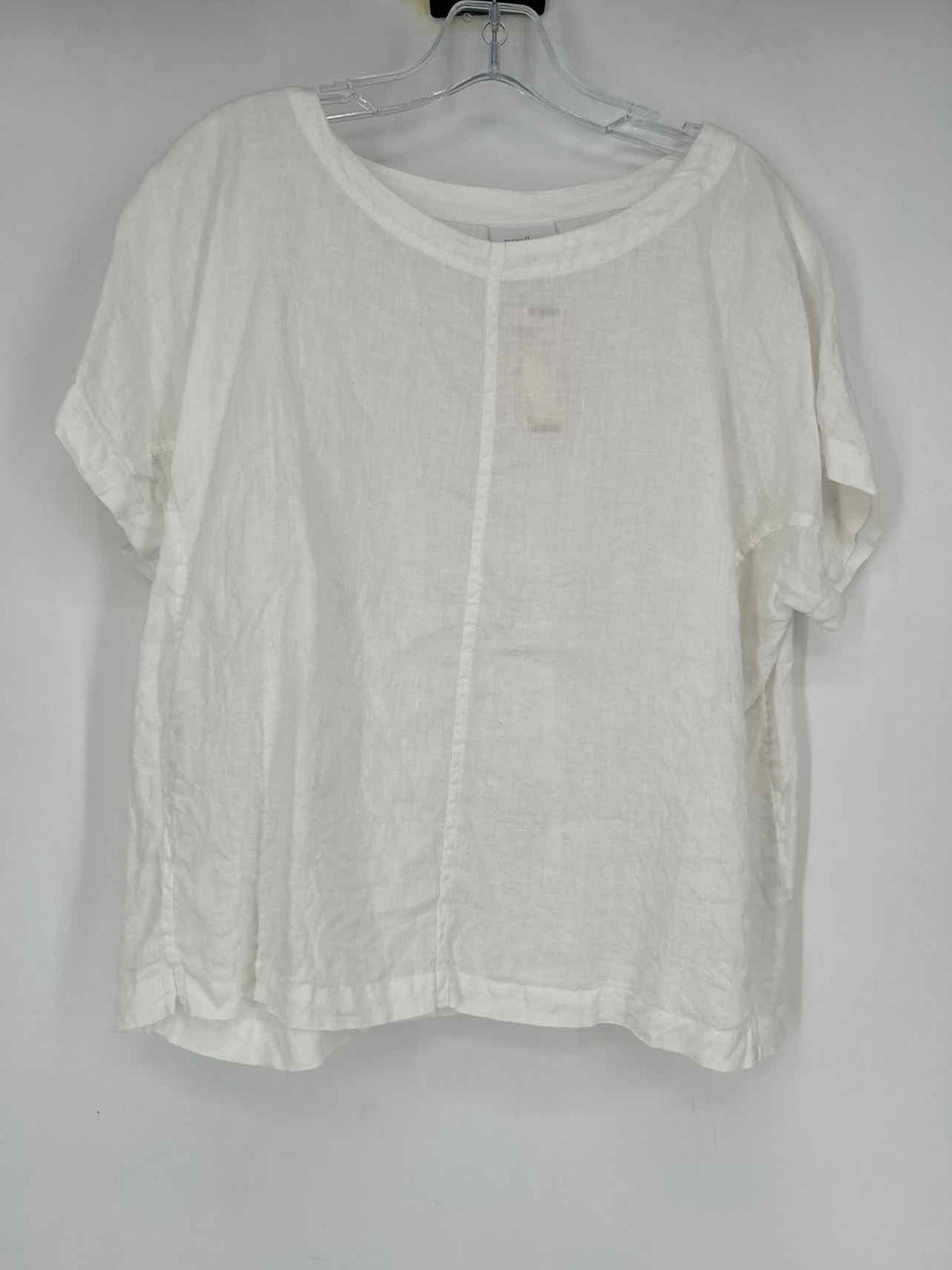 Pure Jill Size MP White Linen Short Sleeve