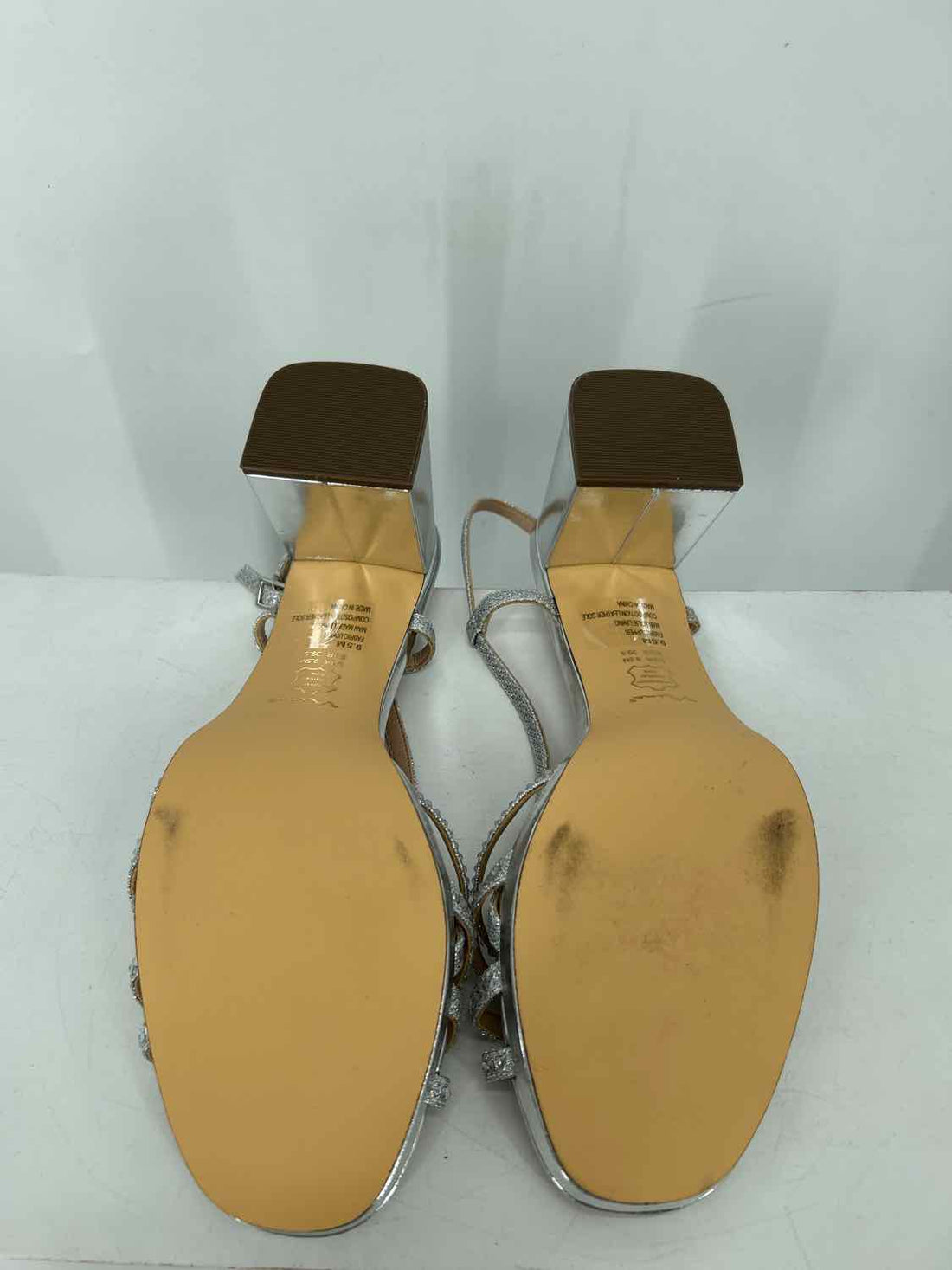 Nina Women Size 9.5 Silver Like New Sandals