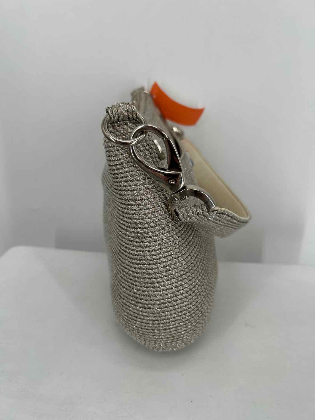 Eric Javits Silver Vintage Shoulder Bag Woven Straw