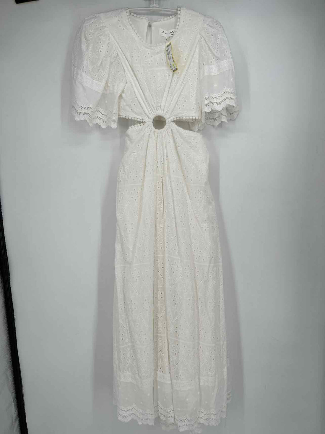 Amable by Mable Size M White Eyelet NWT Maxi