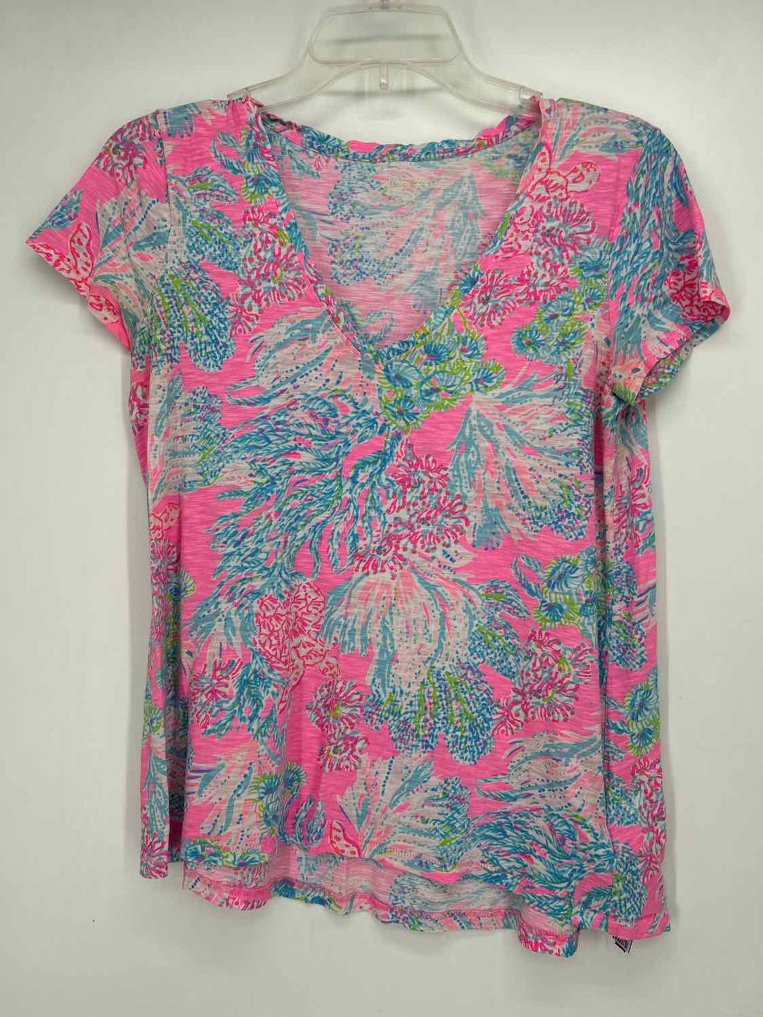 Lilly Pulitzer S Pink & Blue Print Lilly Pulitzer Top