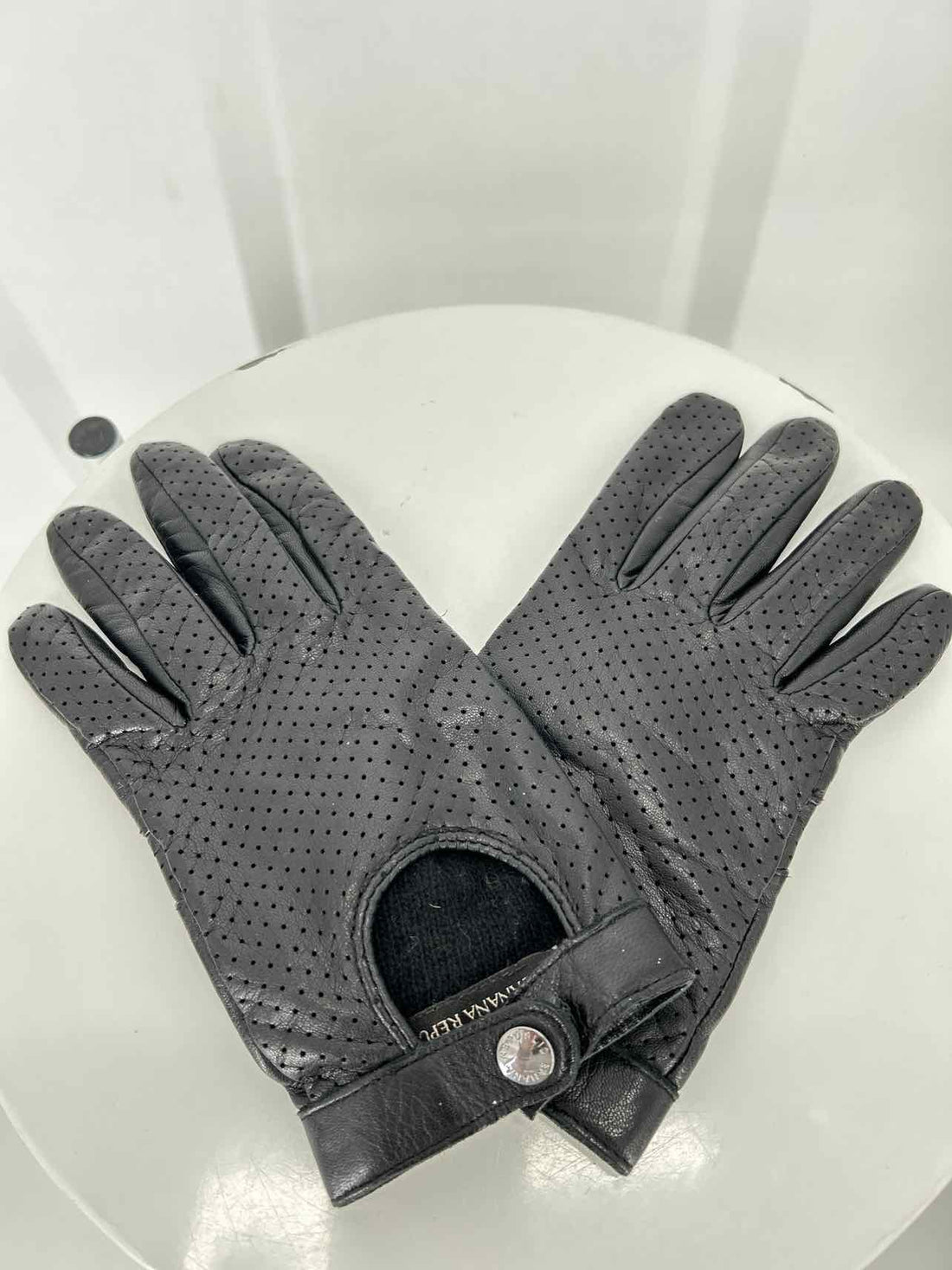 Banana Republic Leather Black Driving Gloves