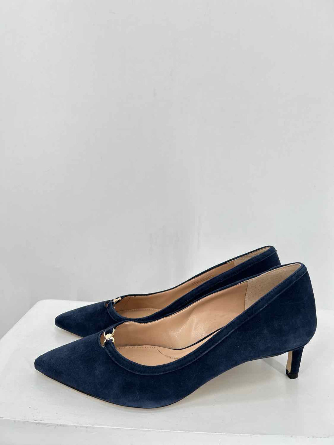 Talbots Women Size 8 Navy Kitten Heels
