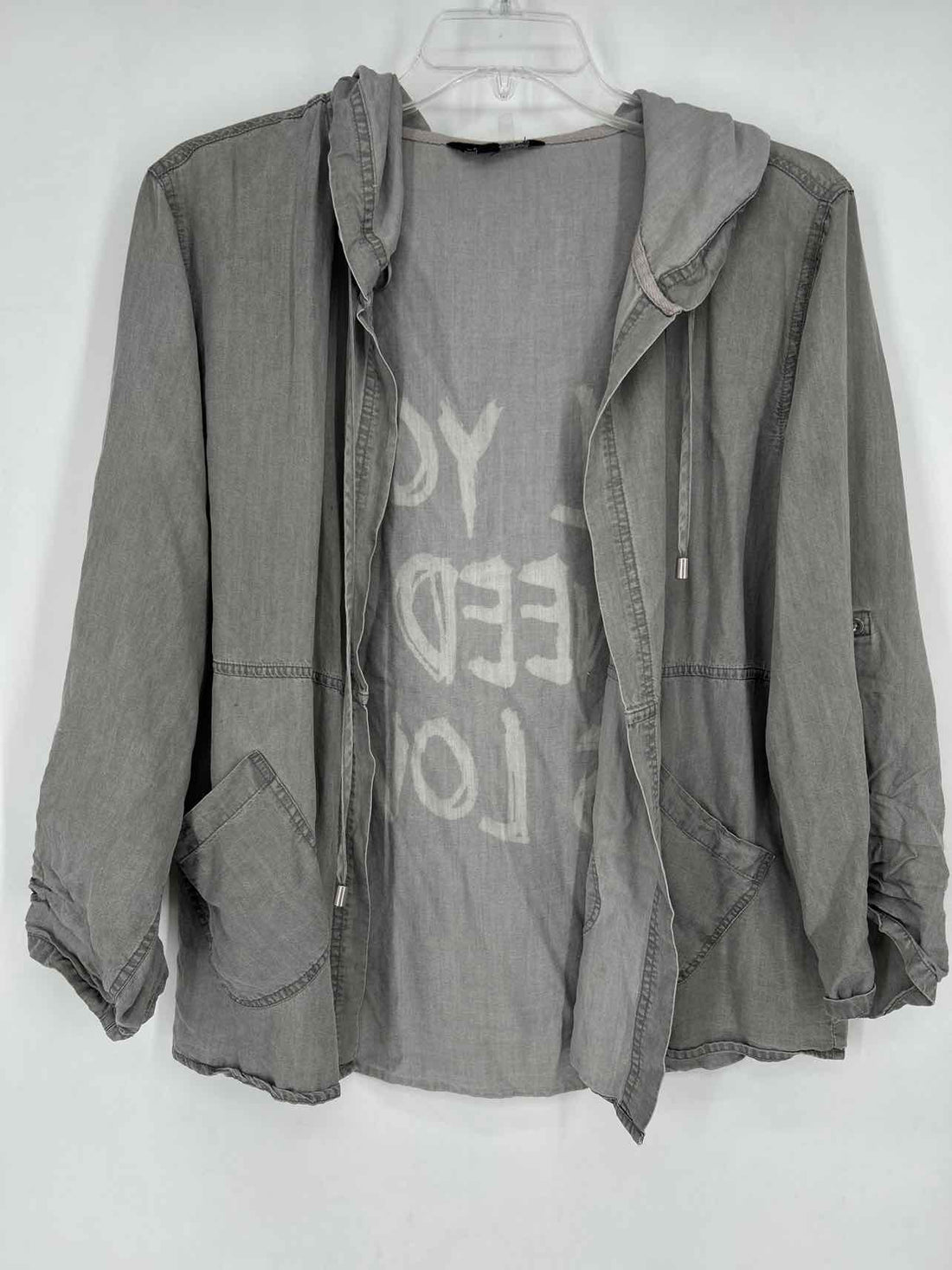 Charlie B Size M Light Gray Jacket