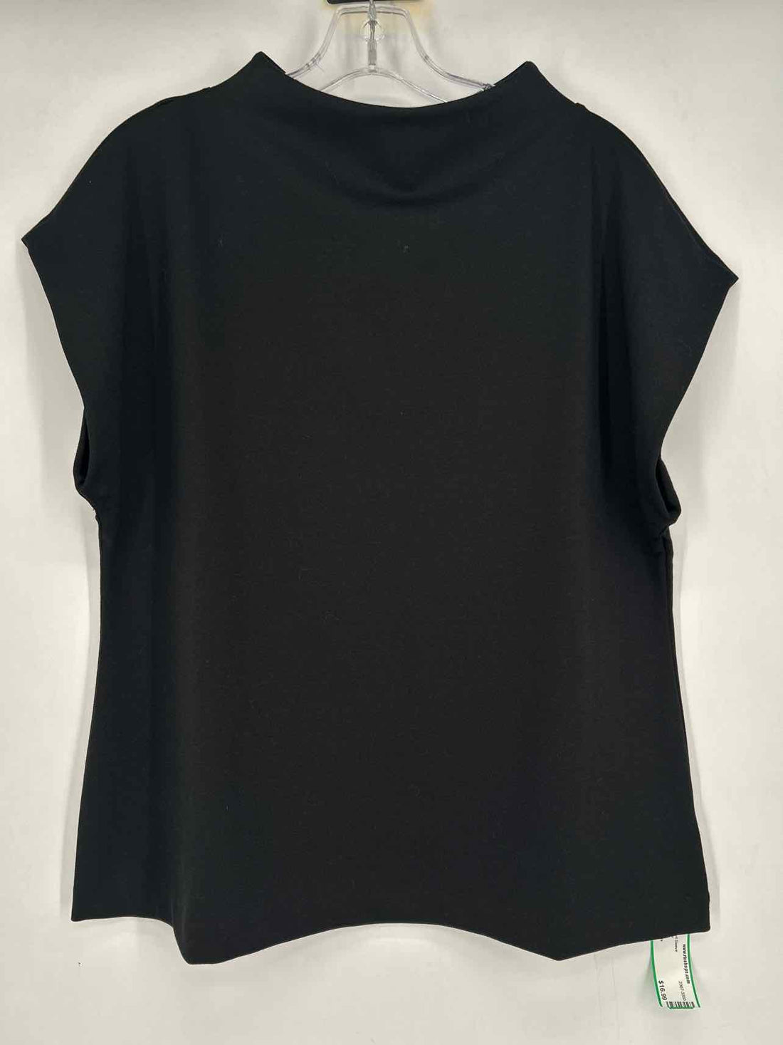 Talbots Size L Black Short Sleeve