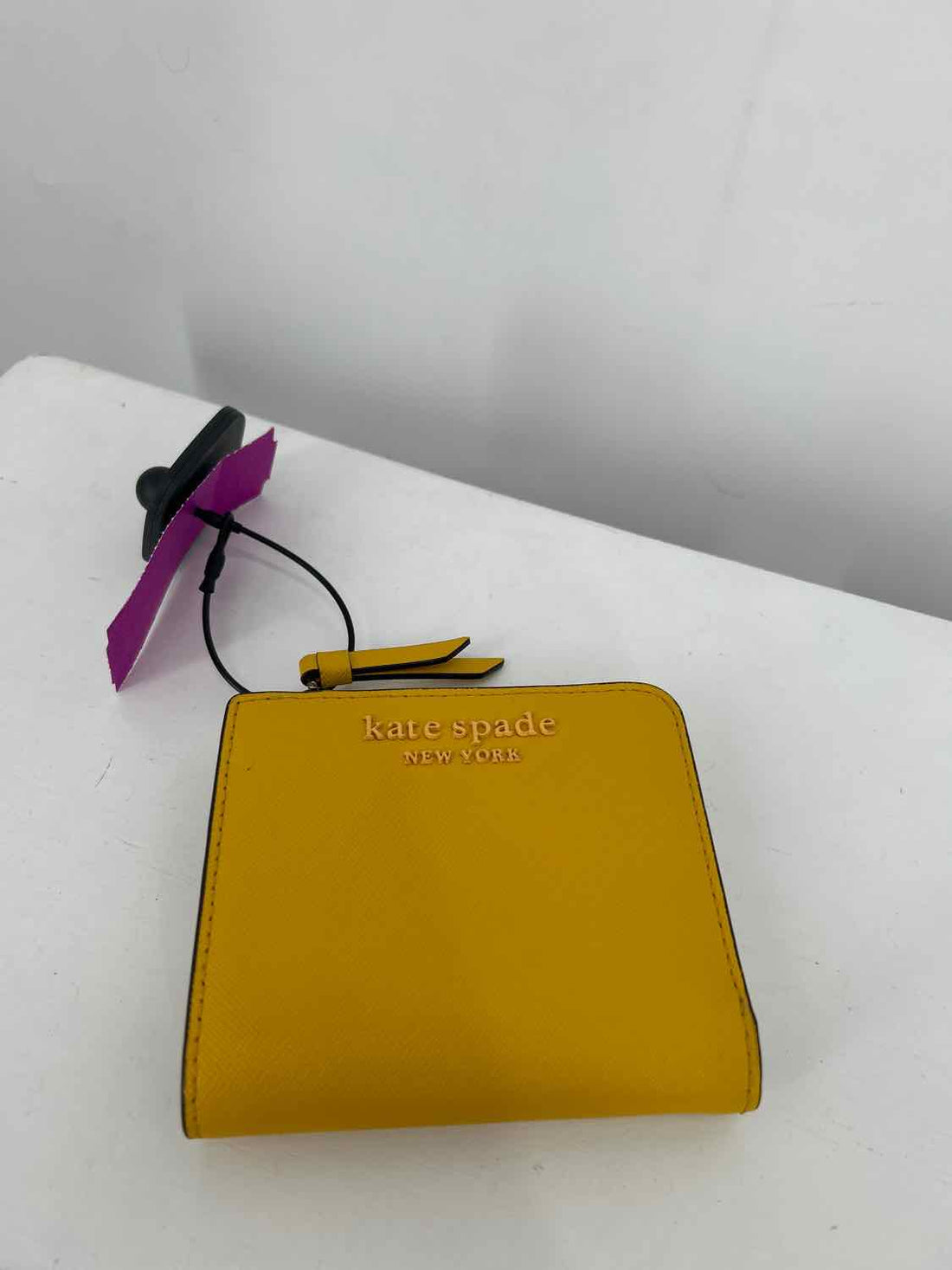 Kate Spade Yellow Saffiano Leather Wallet
