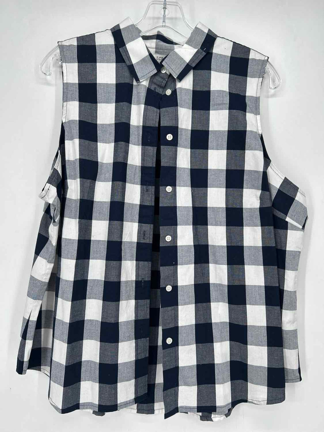 J Crew Size XXL Blue & White Top/Blouse