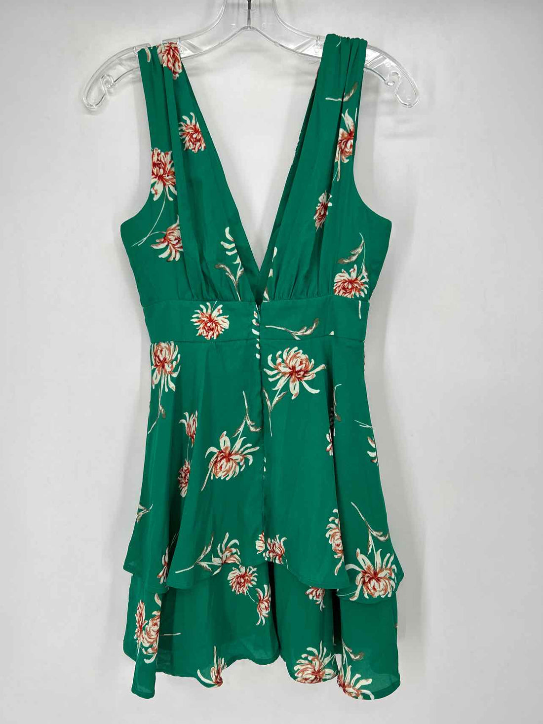 BB Dakota Size 0 Green Floral Dress