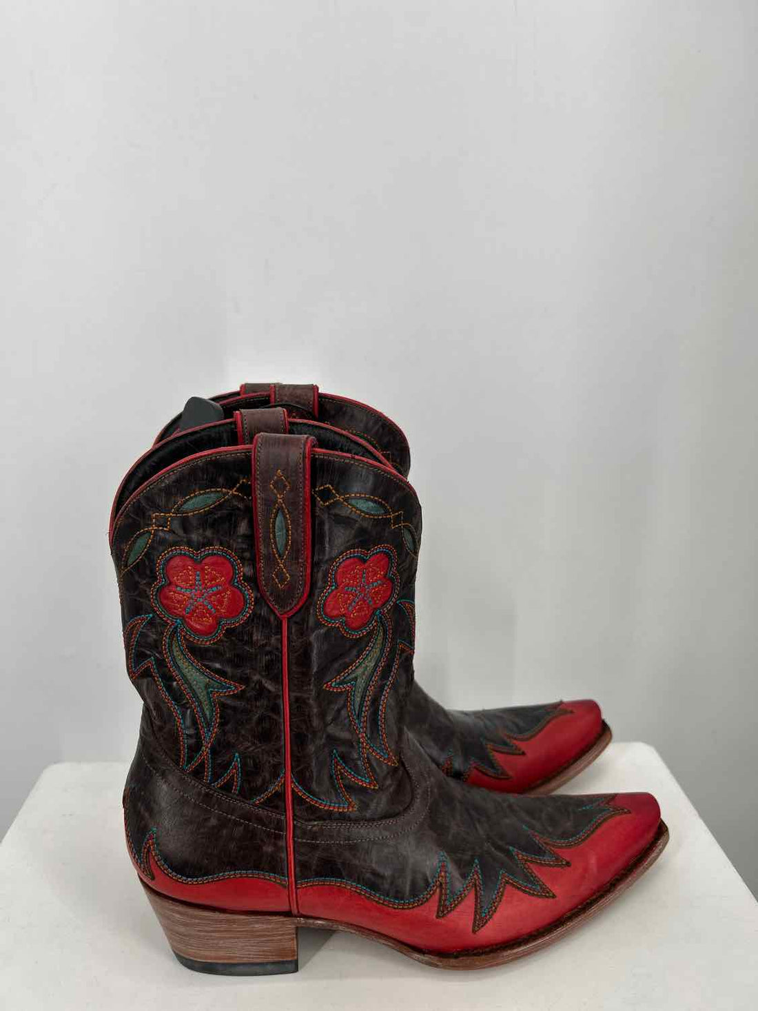Allens Women Size 9 Brown New Genuine Leather Cowboy Boot