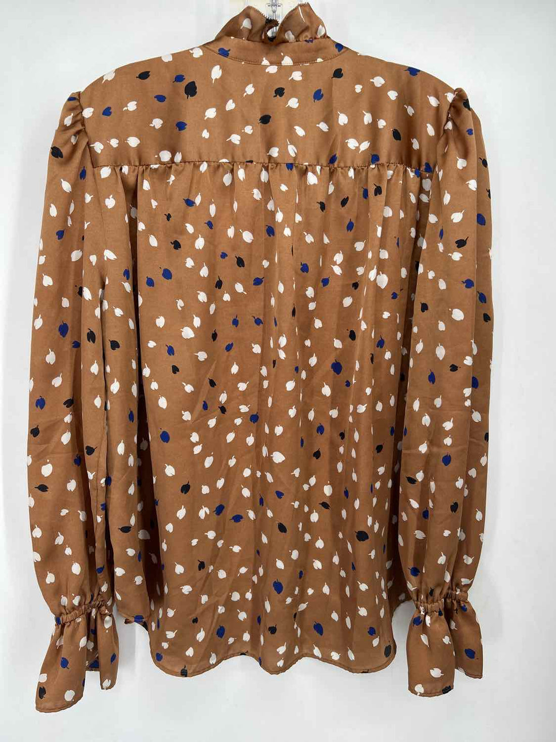 Ann Taylor Size M Brown Print Long Sleeve