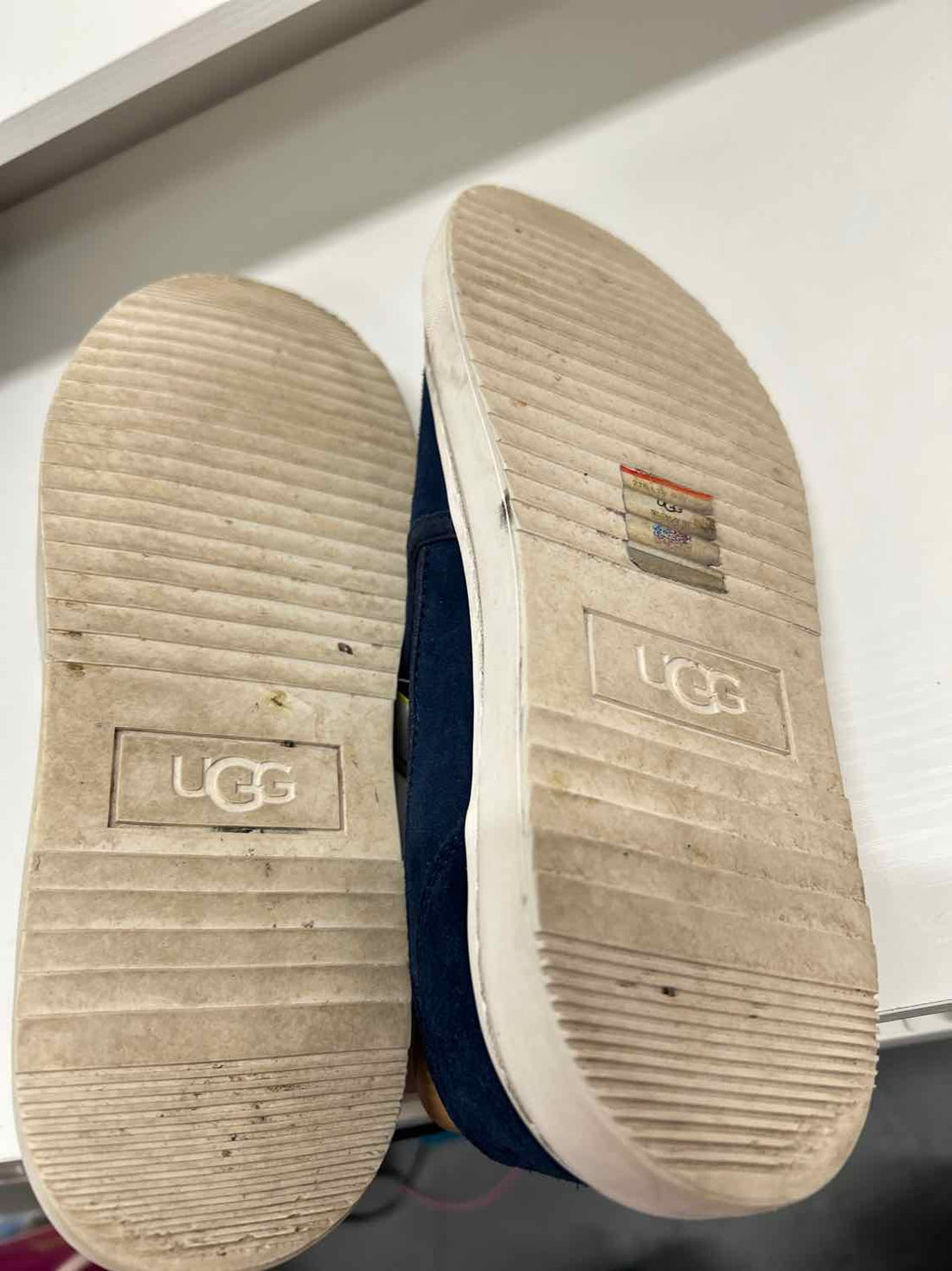 Ugg Women Size 7.5 Navy Suede Sneakers